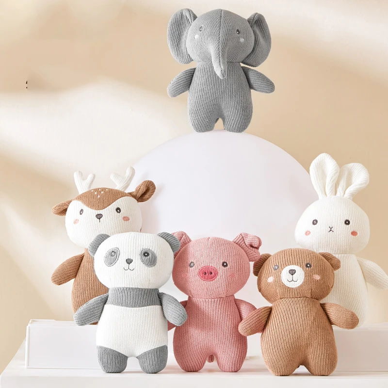 Wholesale 100% Cotton Handmade Crochet Toys Gifts Doll Crochet Stuffed Animals Elephant Knitted Toys