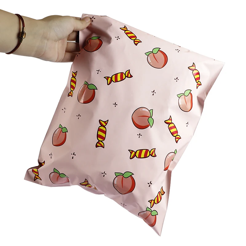 Express Packing Hot Sale Pattern Plastic Pink Small Cartoon Mailing Shipping Bags