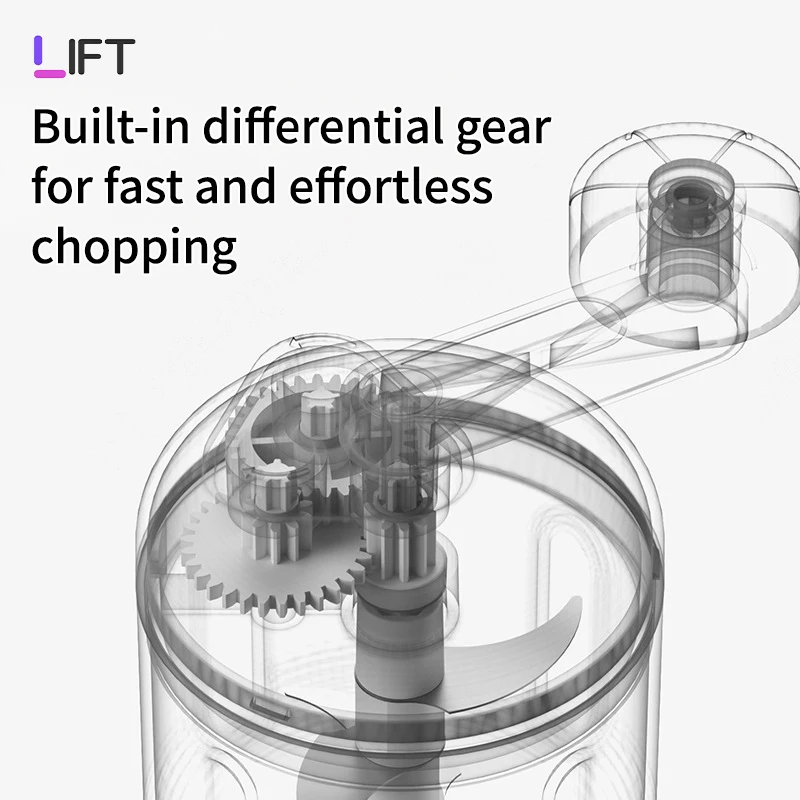 Manufacturer Wholesale Unique Kitchen Items Mini Manual Food Processors Multifunction With Long Use Life