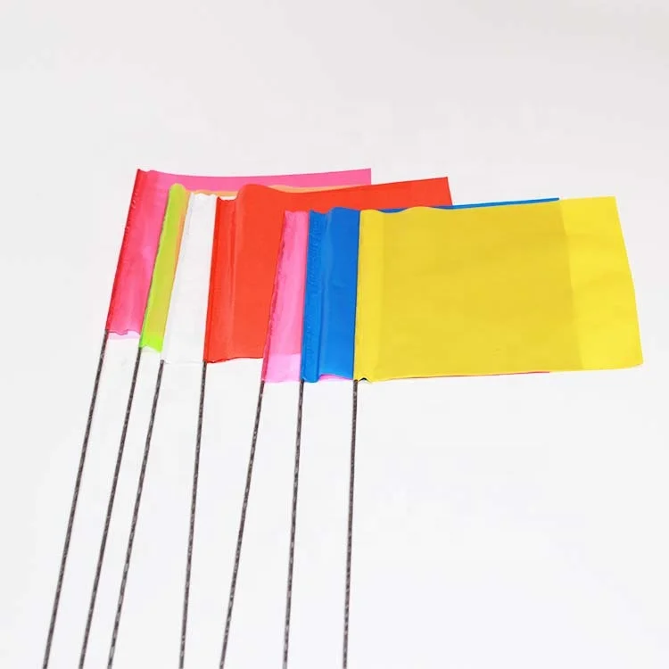 Purple Marking Flags 1000 Pack - 4x5-Inch Marker Flags