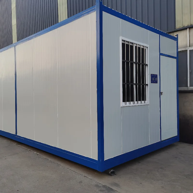 Prefabricated Steel Frame Modular Tiny Flat Pack Portable Prefab Homes Ship Container Warehouse Storage Houses Garage