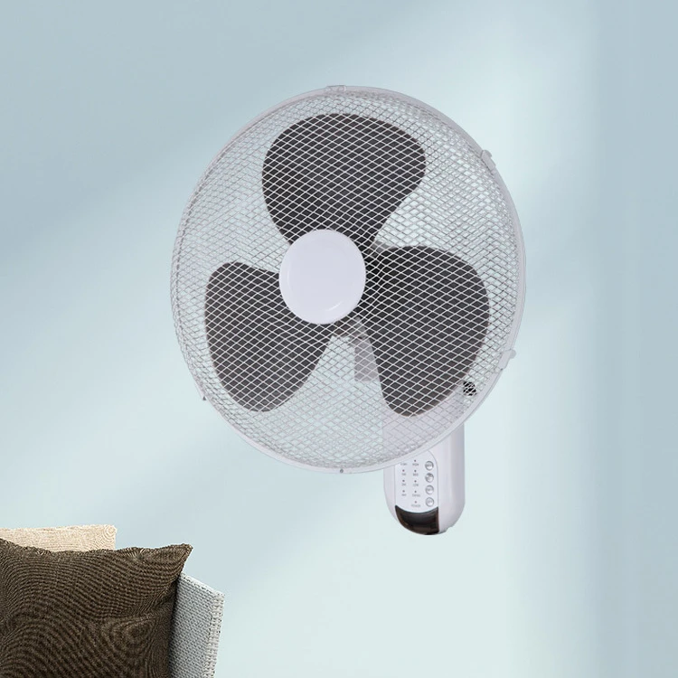 High quality small white electric remote control home ventilador oscillation 16 inch wall mount fans