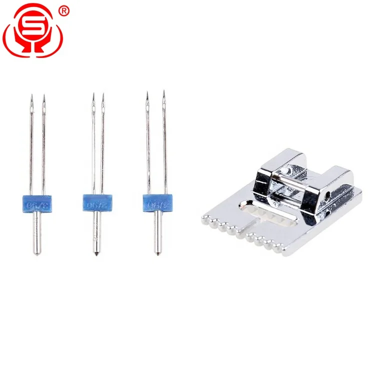 
2/3/4MM Sewing Machine Double Twin Needles and Presser Foot Combination for Sewing Machine 