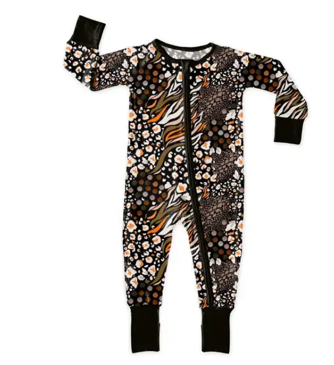 2024 Wholesale Long Sleeve Bamboo Baby Romper Bodysuit