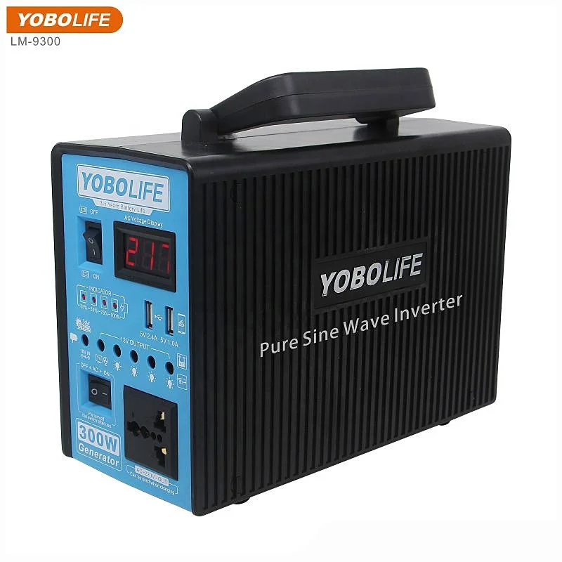 Portable Solar Lighting System Outdoor Multi-Device Power Bank AC Outlet for All Devices 240Wh 300Watt Solar Panels