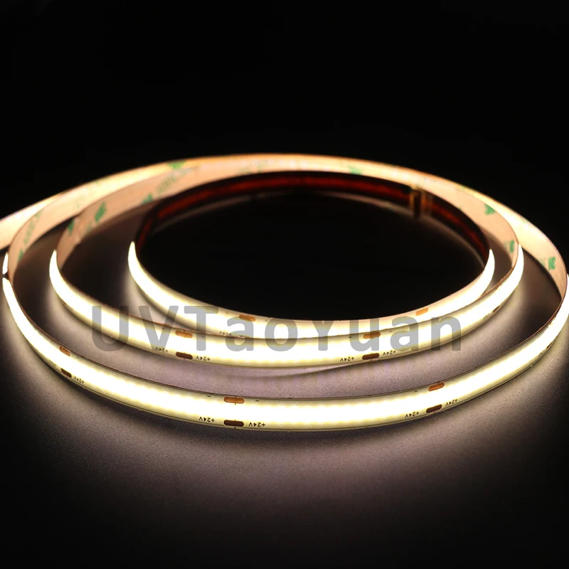Flexible Ultra Thin 10mm Slim Colored LED Strip Light 480LED 12V COB lights For Car Home Decoration led strip light