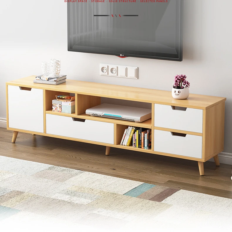 luxury mdf modern tv unit stand tv rack stand cabinet designs with solid wood legs