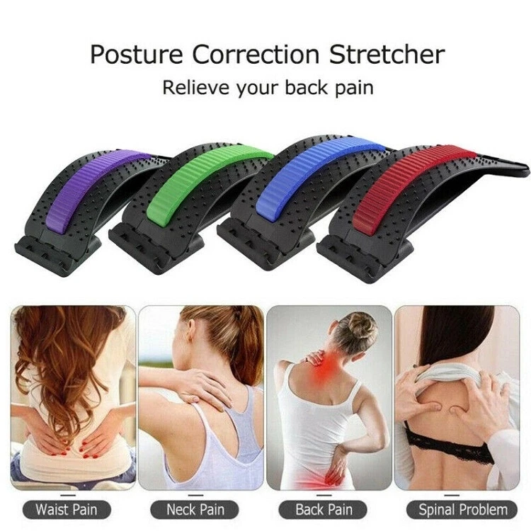 
New Adjustable Spine Pain Relief Magnetic Orthopedic Lumbar Support Back Massage Stretcher 