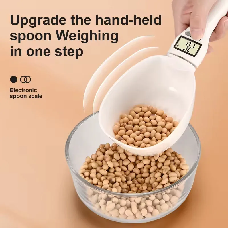LCD High Accuracy Electronic  Digital Scale 800g 1g Pet Spoon Scale Food Measuring Weighing Spoon Scale