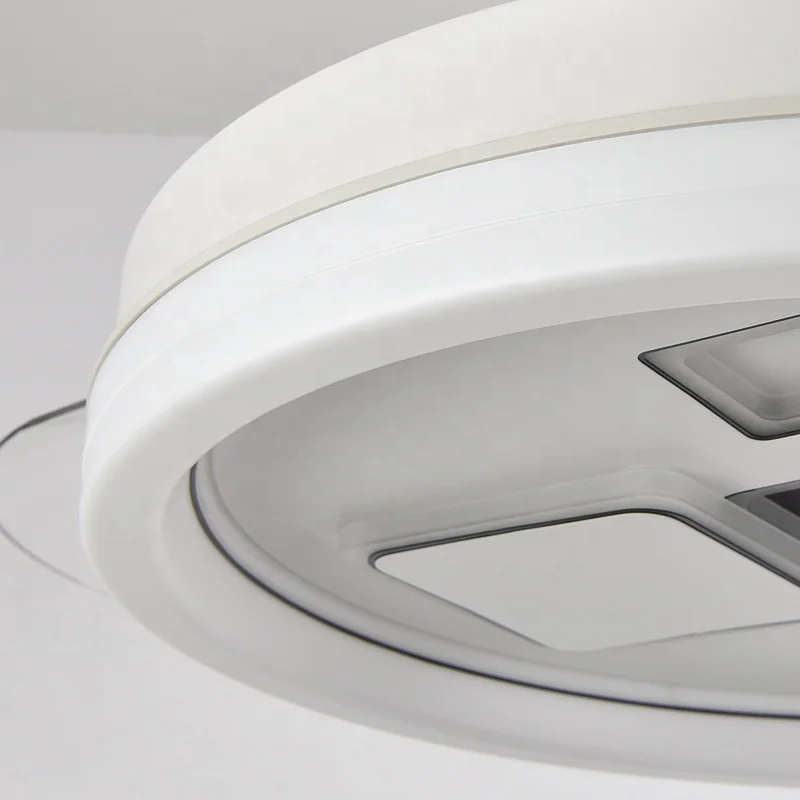 Y036 Modern remote control 42 inch bladeless 110/220v ceiling fans with lights lamp led designer luz con ventilador oculto techo