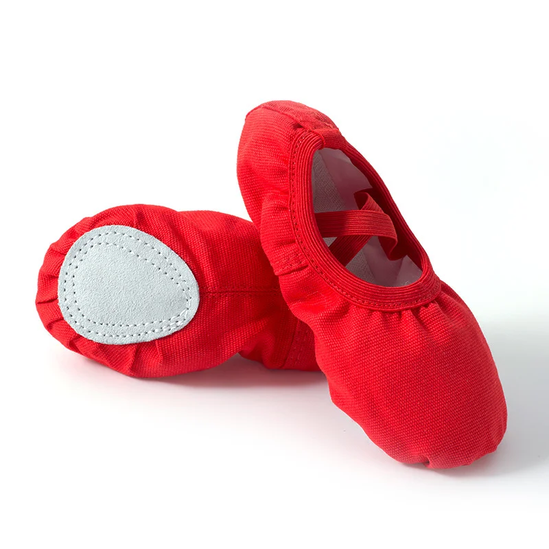 Hot Fashion Pink Canvas Flats Soft Shoes Elastic Band Shoes Best Ballet Shoes High Quality for Girls Kids