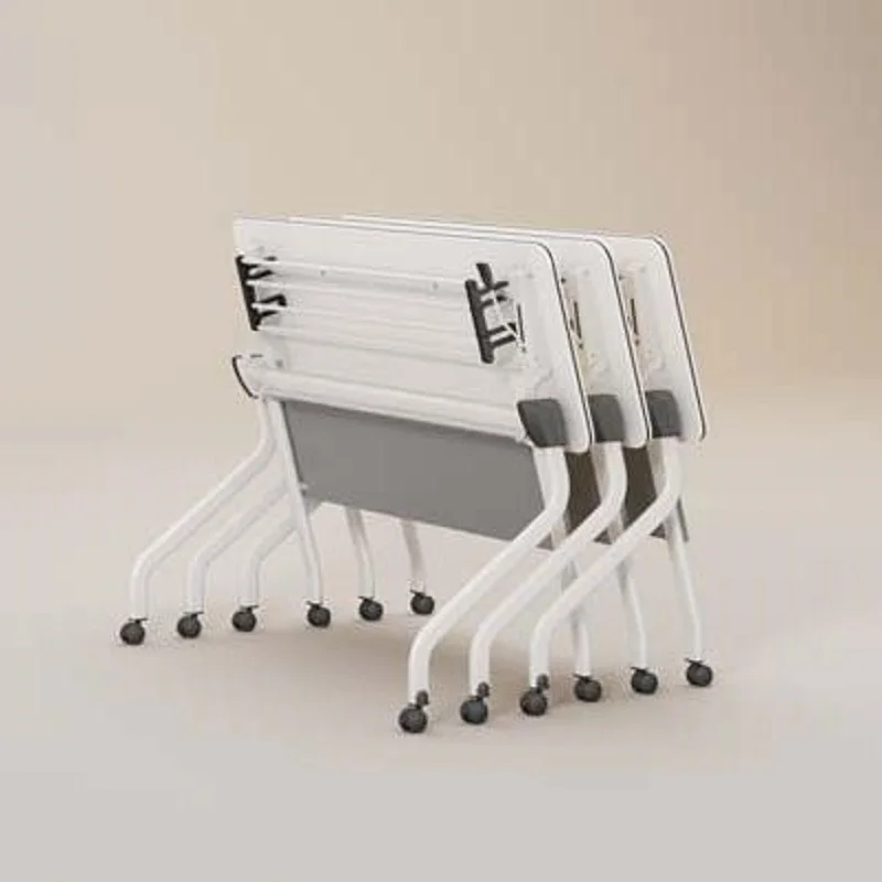 Office movable folding office furniture accessories metal frame training desk table chair sets