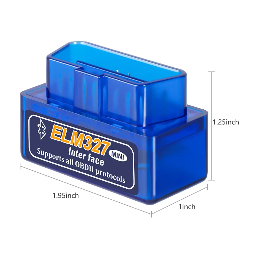 Мини-сканер OBD2 автомобильный диагностический инструмент ELM327 для проверки двигателя считыватель кодов OBDII Android и