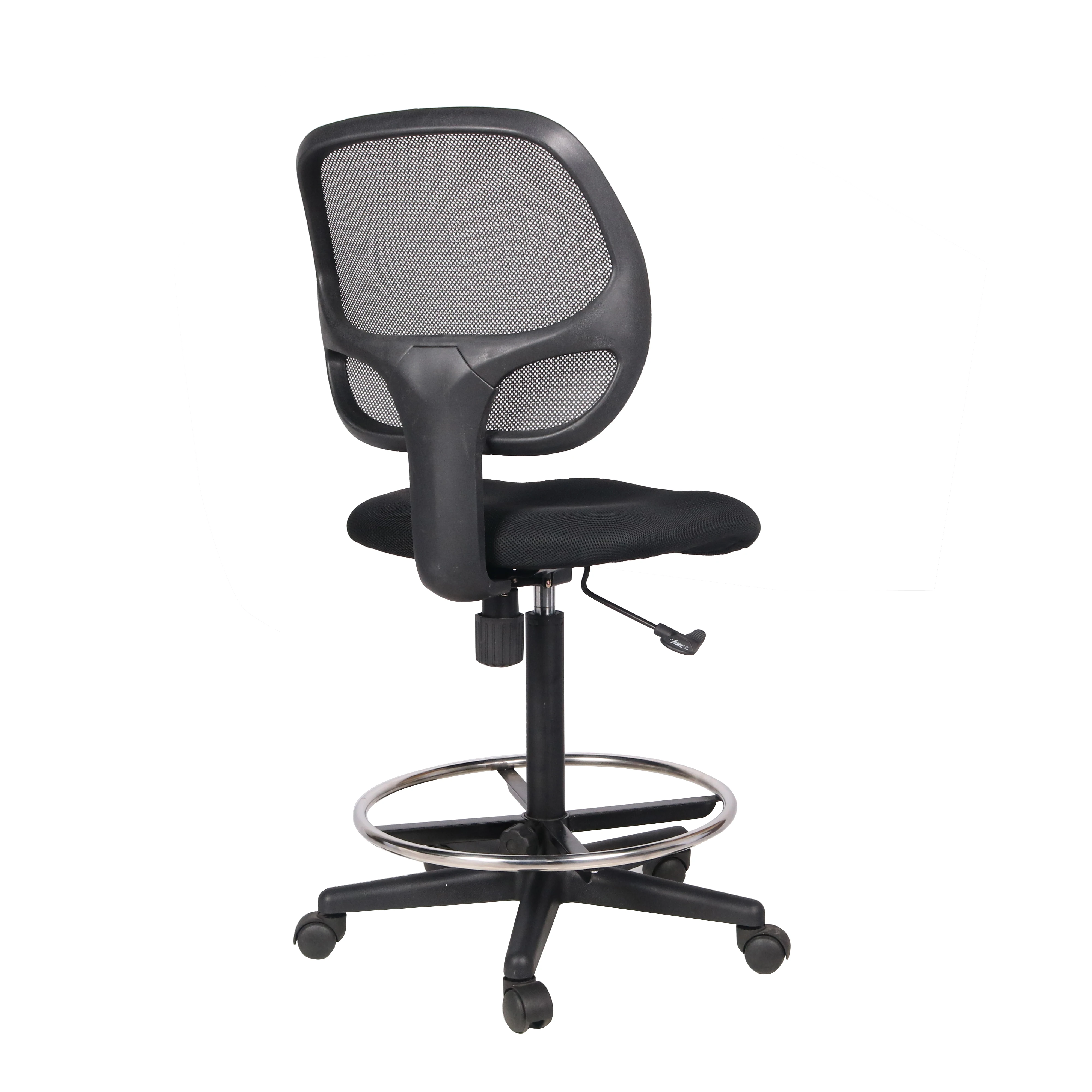 Bank Center Black Mesh Armless Ergonomic Office  Desk Stool Cashier Chair use in Bank