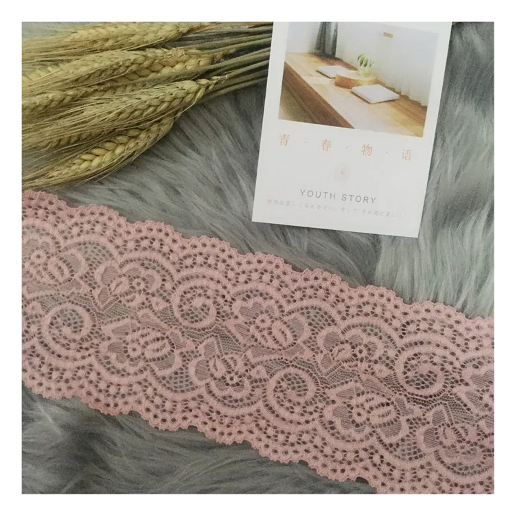 2cm-7.5cm 100% Cotton Scalloped Eyelet Trimming Lace for baby Woman Garment