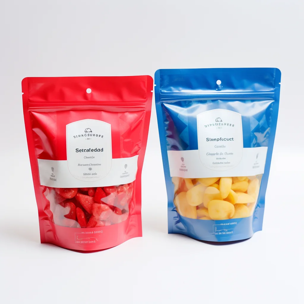 Food Packaging Compostable 200g Kraft Digital Printing Plastic Rectangle Window Bag Aluminum Foil Silver Zipper Stand Up Pouch