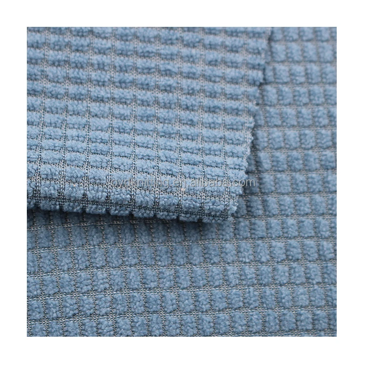 100% полиэфирная ткань 200gsm вафельный трикотажный полиэфирный материал окрашенная вафельный трикотажный материал