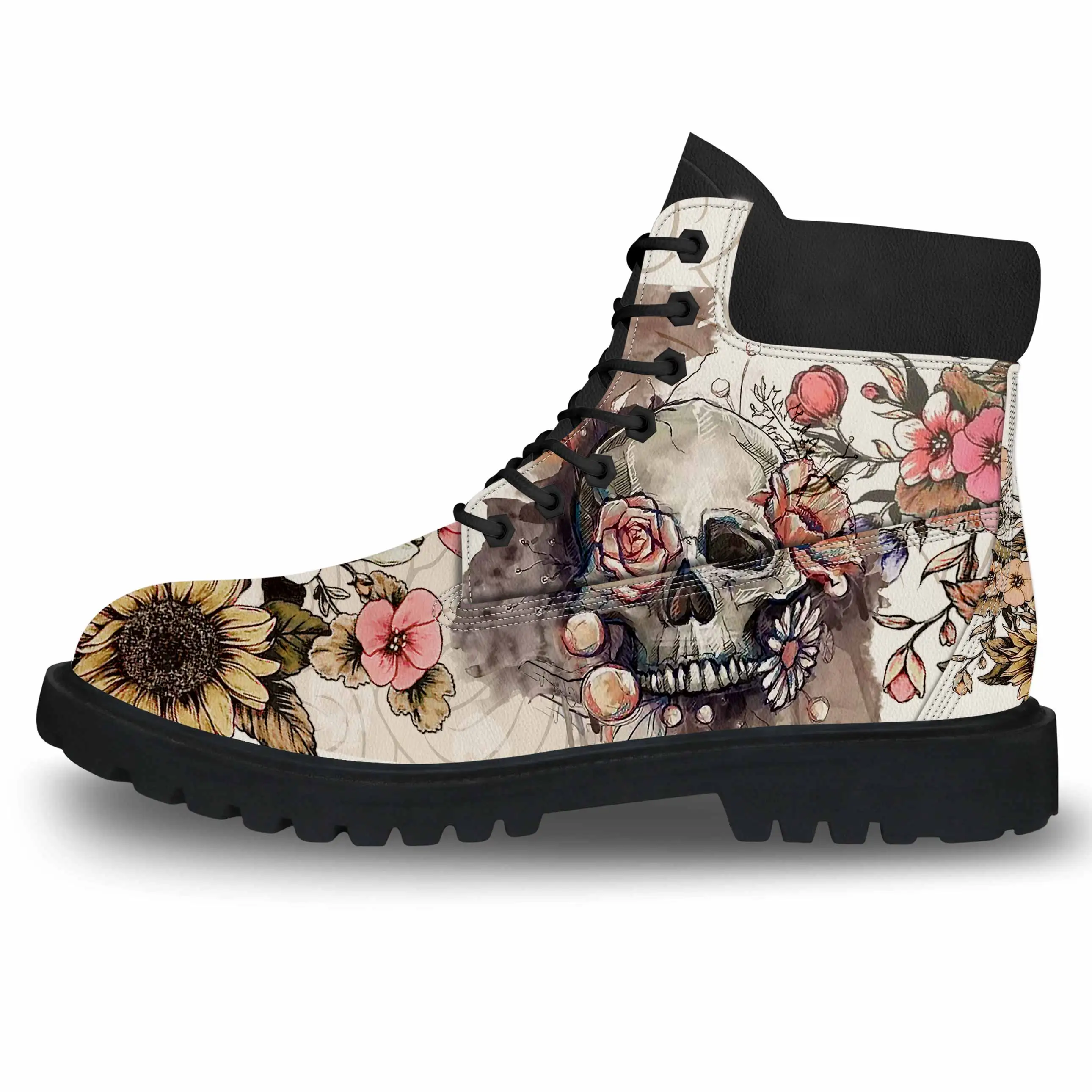 Custom made New leather martin boots men casual boots custom boot men