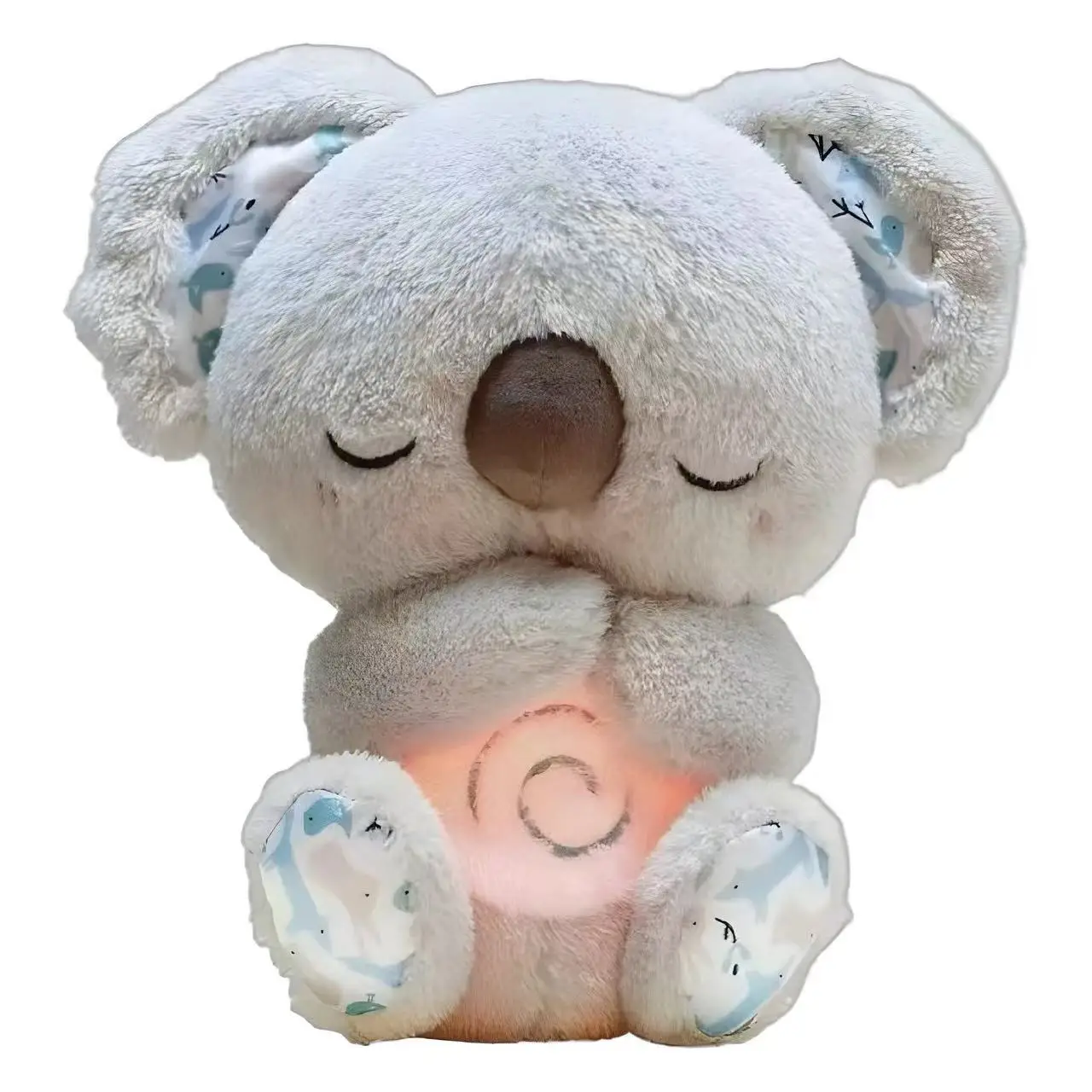 New Baby Sleep Soother Sound Machine Sleeping Toy Breathing Stuffed Animals Breathing Koala Baby Sleep And Playmate