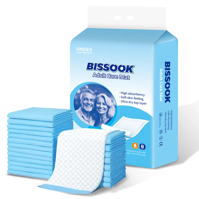 Disposable Adult Bed Mat Adult Large Incontinence Pee Bed Pad Hospital Medic and Use Sterile Underpad Ultra-Thin Adult Bed Pads