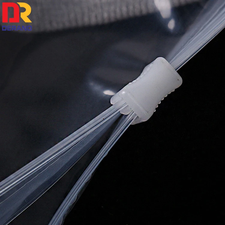 Custom Wholesale Manufacturer Plastic LDPE Clear Transparent Recyclable Writable Slider Bag For Package