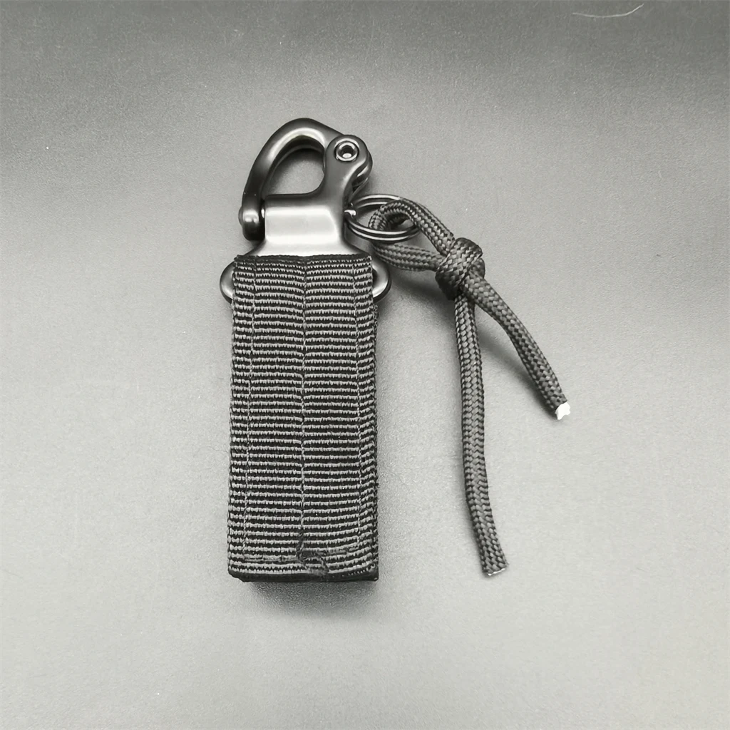 Hot cheap custom EDC molle climbing backpack hanging clip keychain nylon webbing carabiner hook tactical eagle beak belt buckle