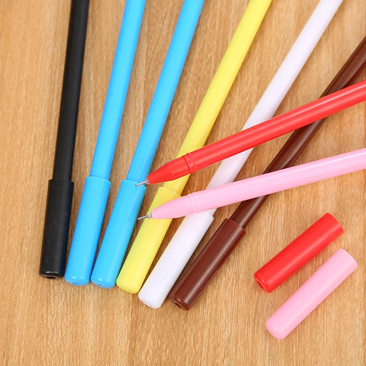 Promotional USA New fashion advertisement stationery, OEM customised Creative Cartoon design plastic ink gel drawing pens