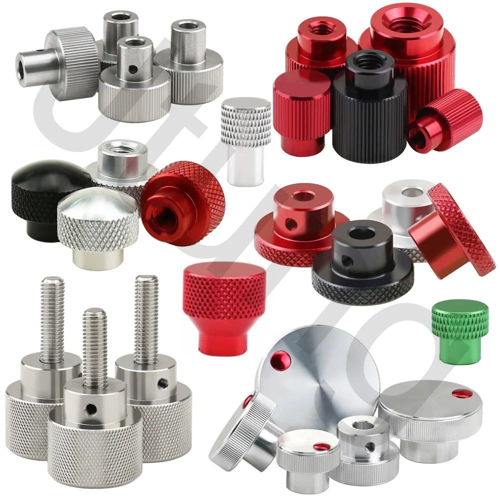 Stainless Steel Aluminum Adjusting Thread Thumb Screw Adapter Knurled Female Male  Converter Locking Nuts Bolt Knob Hand Wheel