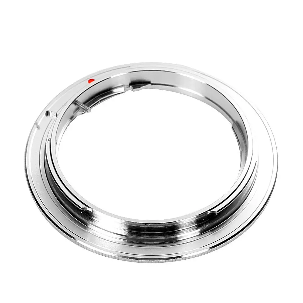 Silver Mount Adapter Ring for Olympus OM for Canon EF Mount Adapter OM-EOS Ring