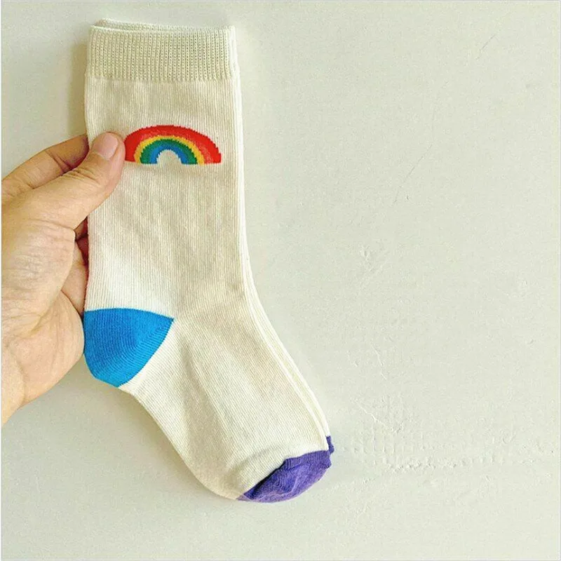 Fashion Assorted Color Children Socks For Girls, Fashion Children Kids Boys Girls Socks Soft Cotton Kids Socks