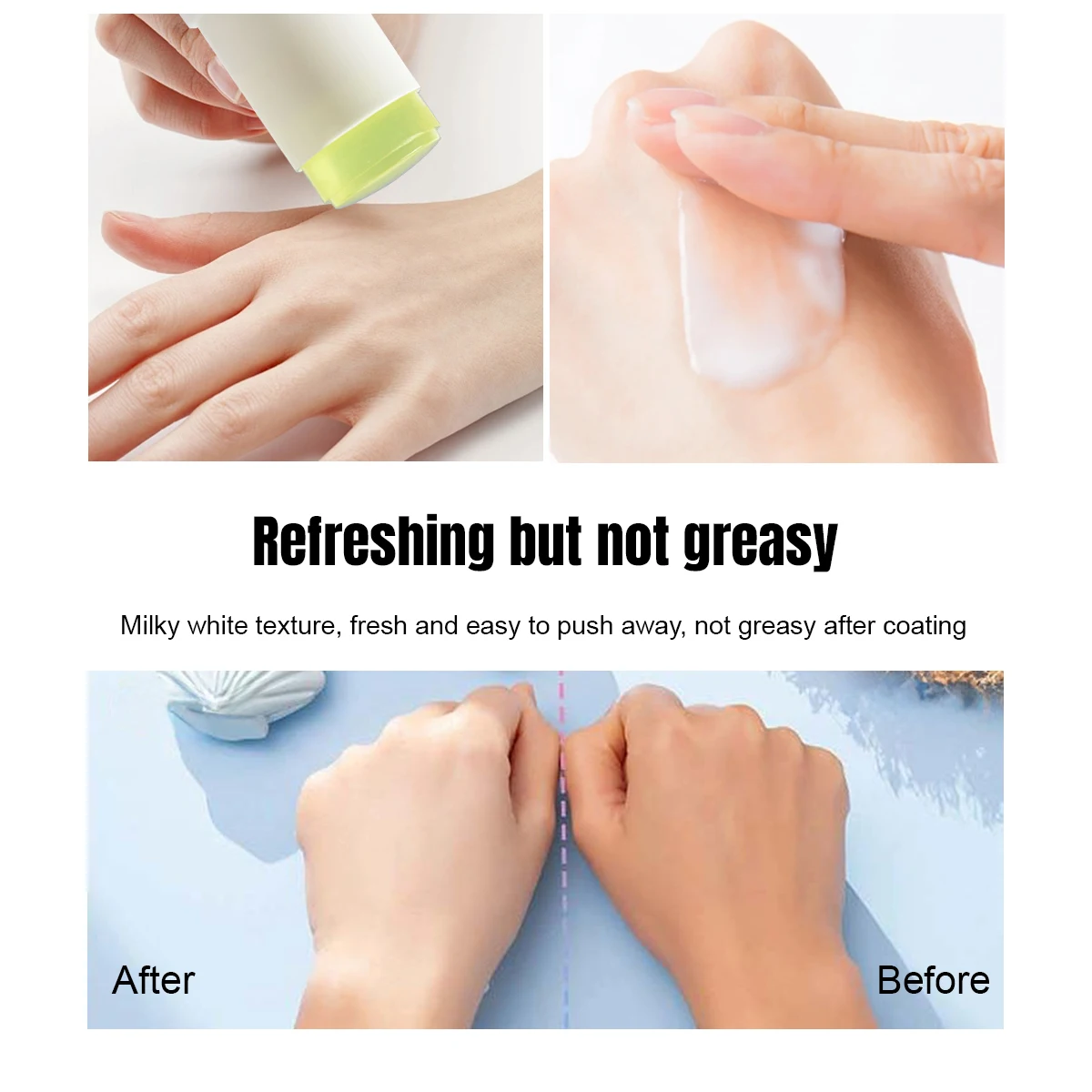 OEM/ODM Organic Sunscreen Vegan Waterproof Tinted Sunblock SPF 50 Face Hydrating Jelly Mineral Sunscreen Stick Private Label