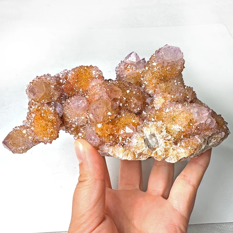 Wholesale High Quality Sparkly Natural Angel Aura Spirite Quartz Crystal Geode Cluster