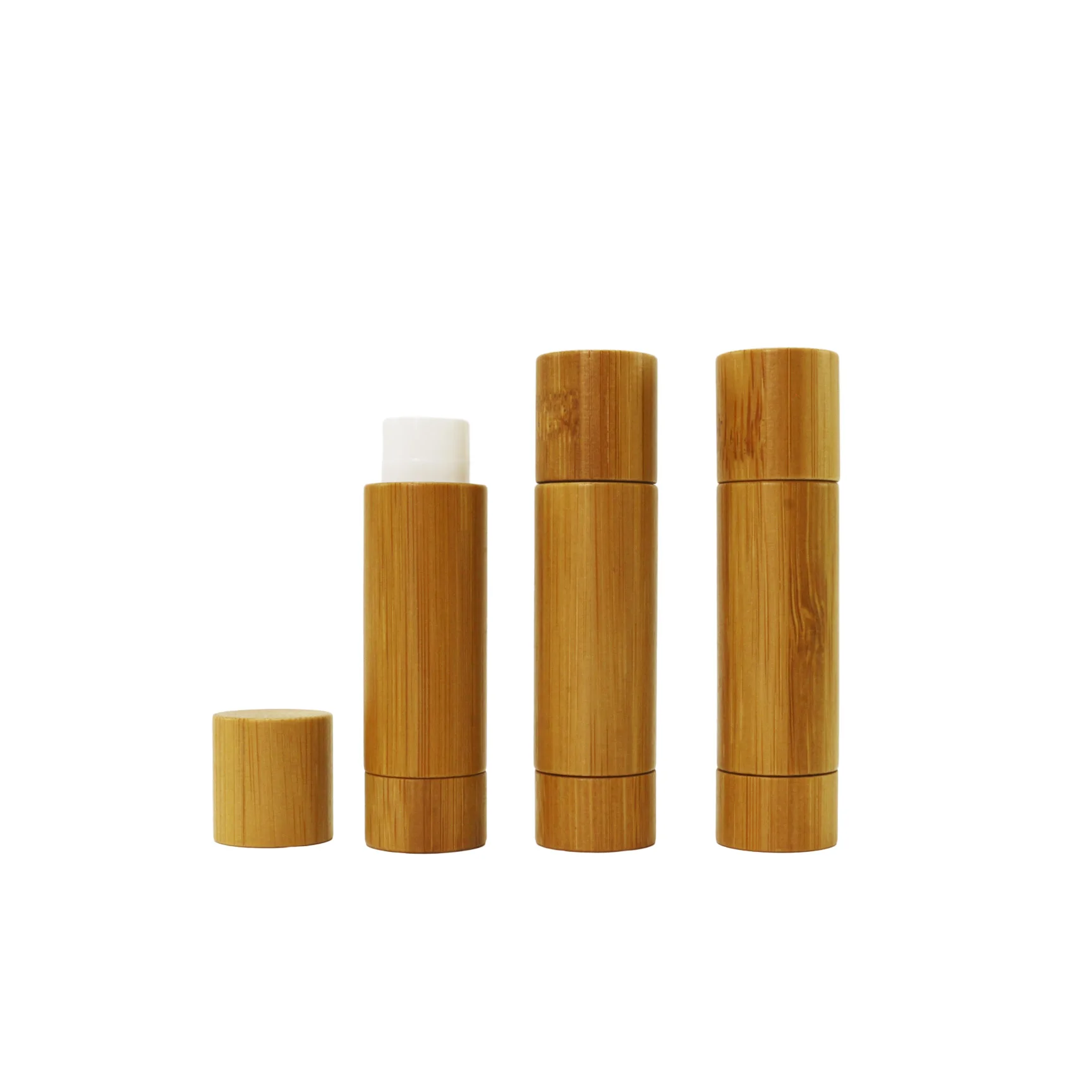 Organic lipstick eco friendly lip balm packaging 5ml 5g empty natural bamboo lipstick tube BJ-184D