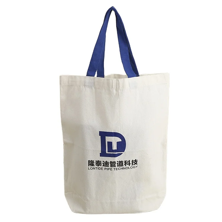 cheap shopper fabric 5oz 6oz 8oz 10oz 12oz canvas cotton sling bag with custom logo print