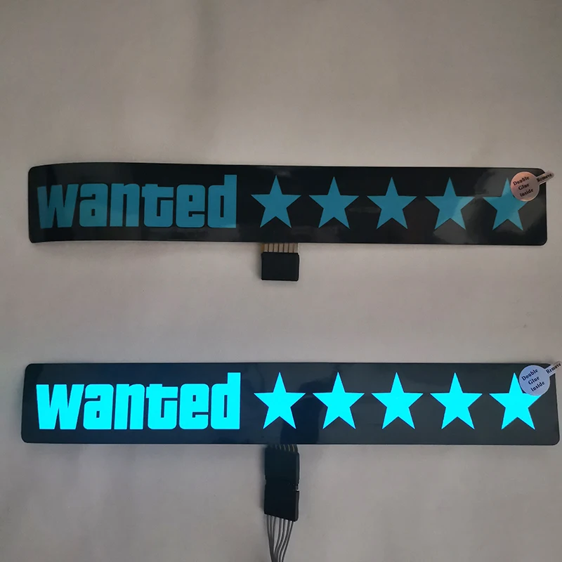 Hot selling Fashion JDM Car  LED Decoration Light Sticker Flashing Lights Windshield Glow Panel Electric Marker Lamp