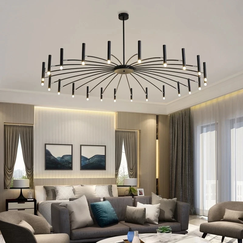 Hot Selling Indoor Light For Dining Room Villa Apartment Hotel Restaurant Living Room Gallery LED Chandelier Lights