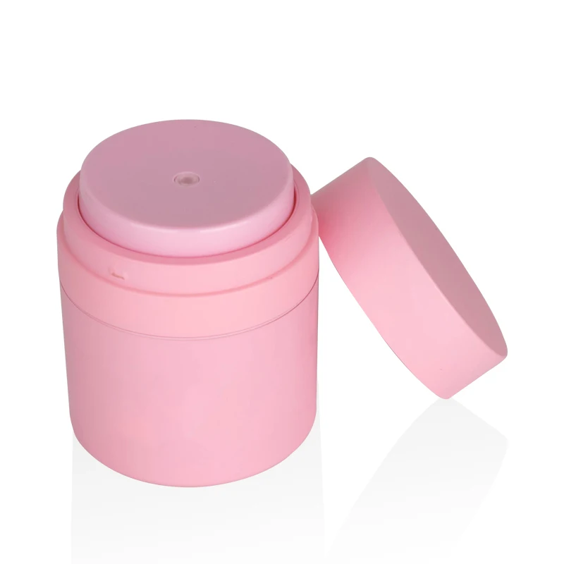 matte frosted pink skincare packaging 30 ml glass dropper bottle 50 ml airless pump jar 100 ml 150 ml plastic spray pump bottles