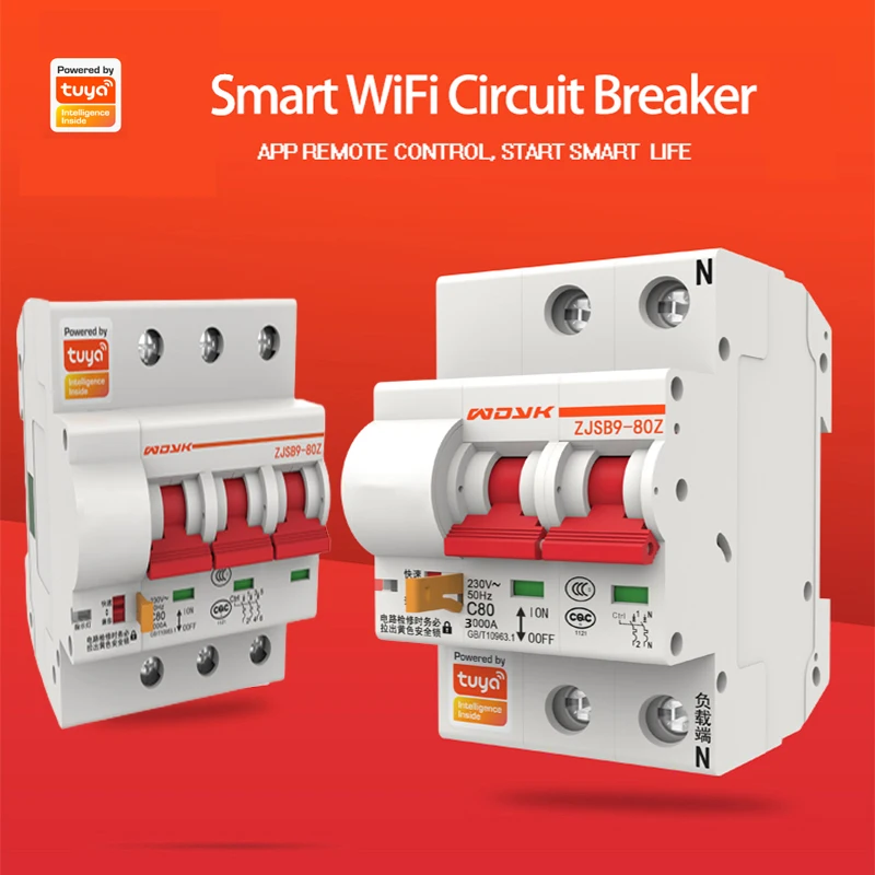 Умный пульт дистанционного управления Wi-Fi 3P 380V MCB по цене миниатюрного электрического выключателя воздуха для дома