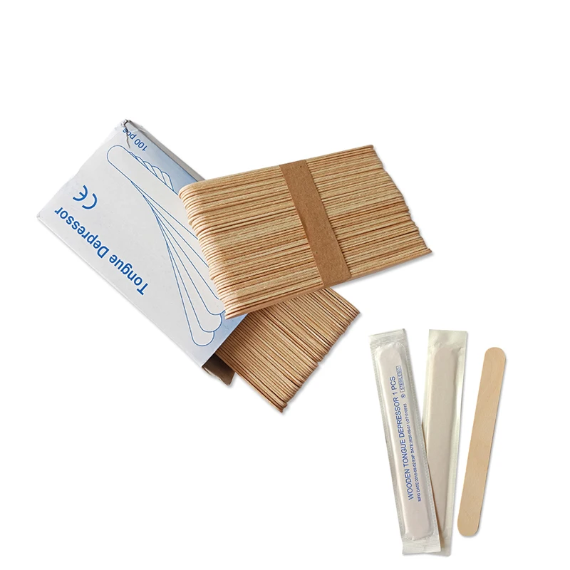 Adult size Sterile Wooden Tongue Depressor for Medical Consumable