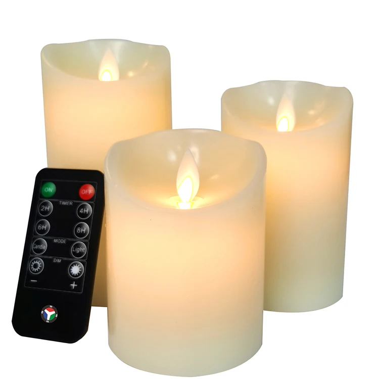 USB charging remote control led electronic candle light 10 key simulation swing home wedding Christmas props candle light