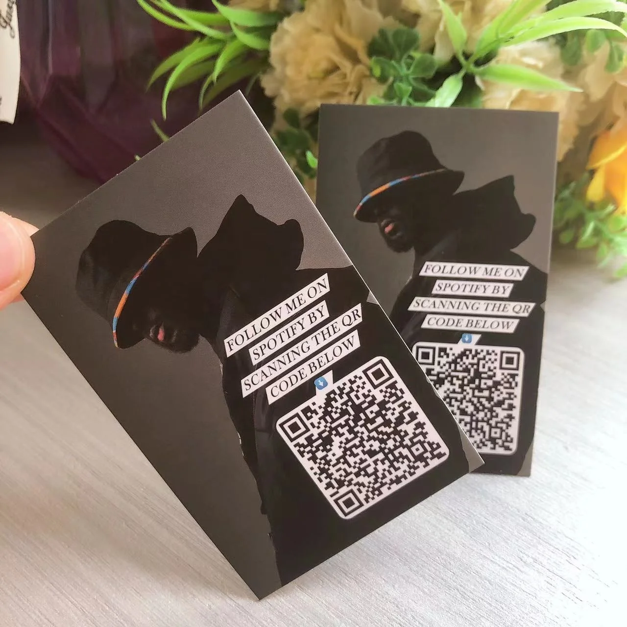High Quality Custom Printing Paper Thank You Card For Your Purchase Make Qr Code Business Cards/Postcard/Greeting Card