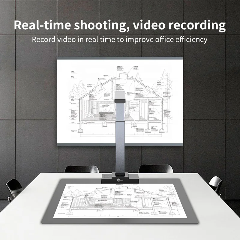 Large Format 18MP Book Scanner Document Camera A2 A3 A4 Document Scanner For Poster Or Newspaper