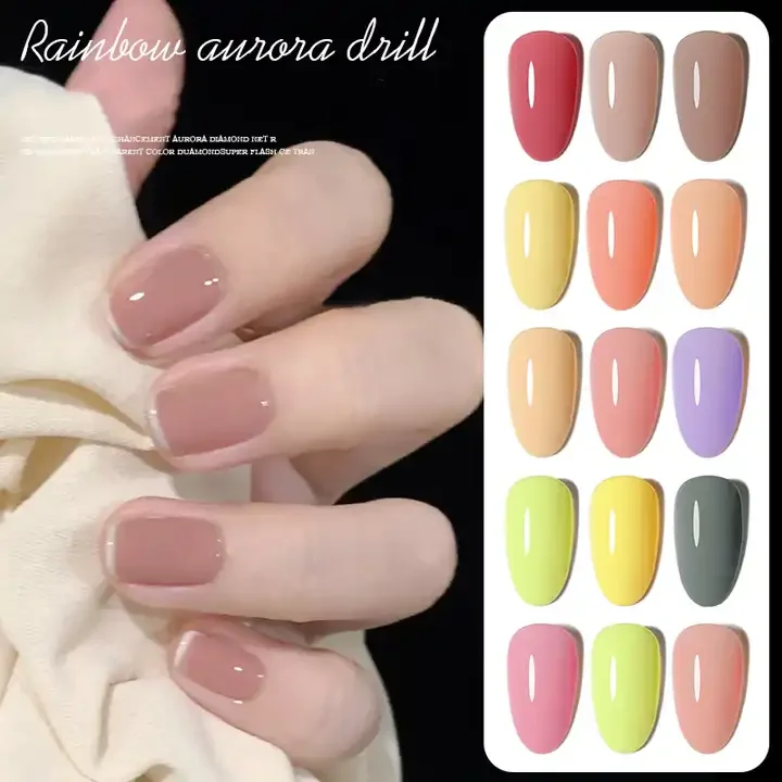 Acrylic Nail Gel Polish Learner UV Gel OEM Whole Set 66 Color Gel Nail Polish Private label Enamel Varnish