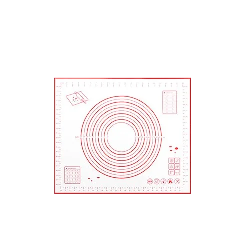 2024 New Silicone Baking Pastry Mat With Measurement Silicon Dough Rolling Mat Non Slip Silicone Pastry Mat