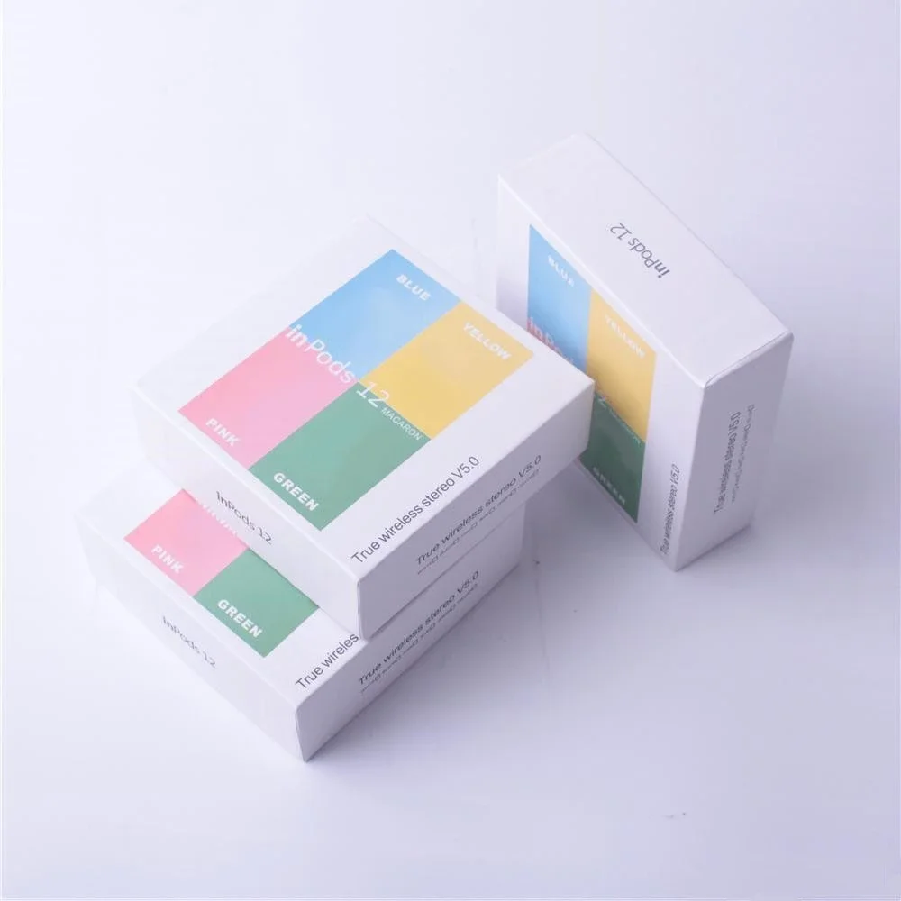 2021 Популярные android ios мобильные беспроводные наушники Bluetooth i12 TWS Macaron спортивные для музыкального