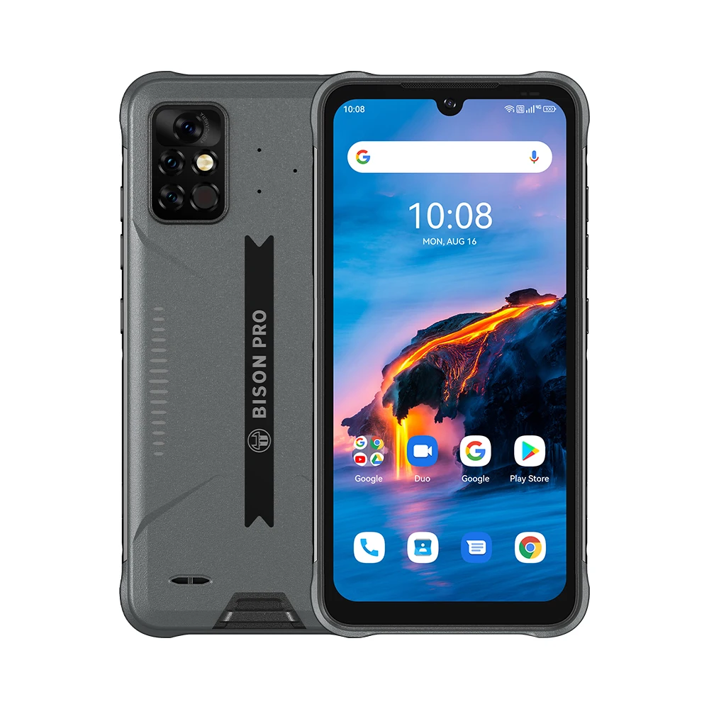 Смартфон UMIDIGI BISON Pro, 4 + 128 ГБ, Helio G80 NFC, задняя камера 48 МП, экран 6,3 дюйма FHD +, 5000 мАч, IP68/IP69K