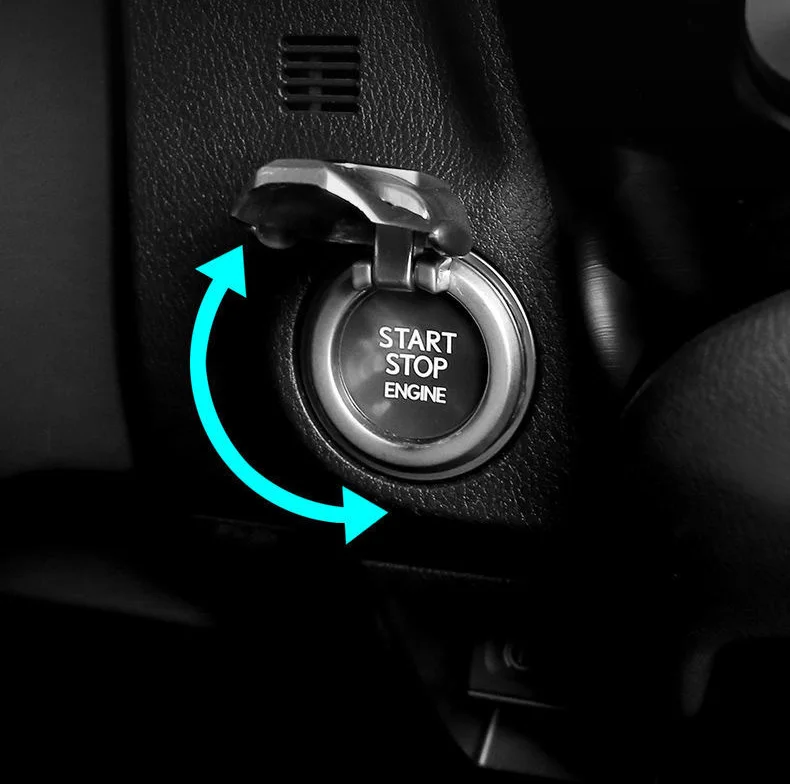 Car accessories car ignition switch decorative ring engine start stop switch button cover