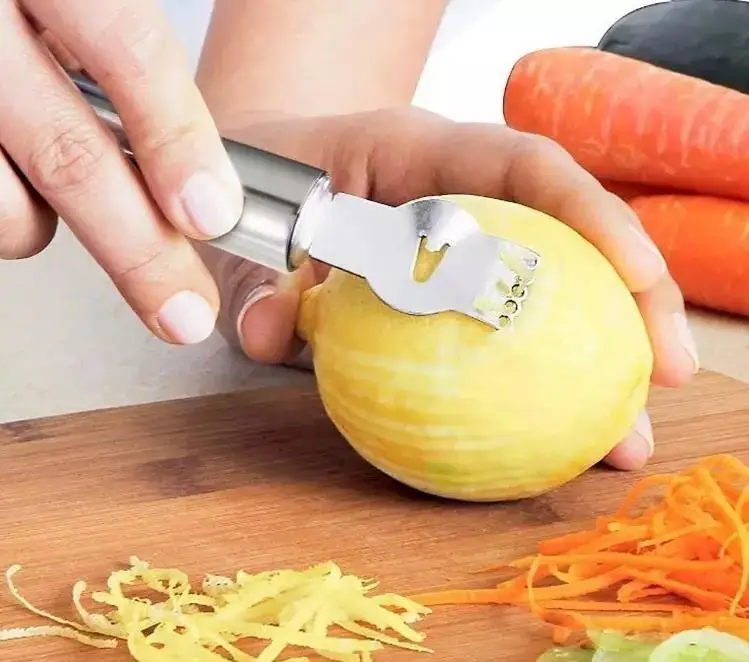 Stainless Steel 304 Fruit Lemon Orange Knife Zester Peeler Grater