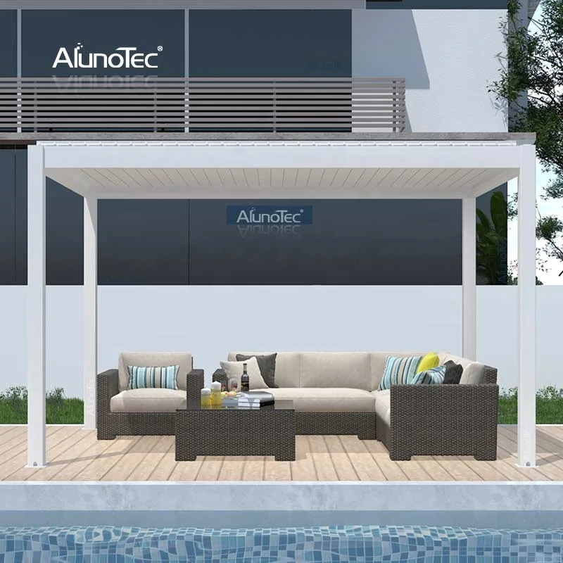 Modern Outdoor Waterproof Motorized Aluminium Pergola