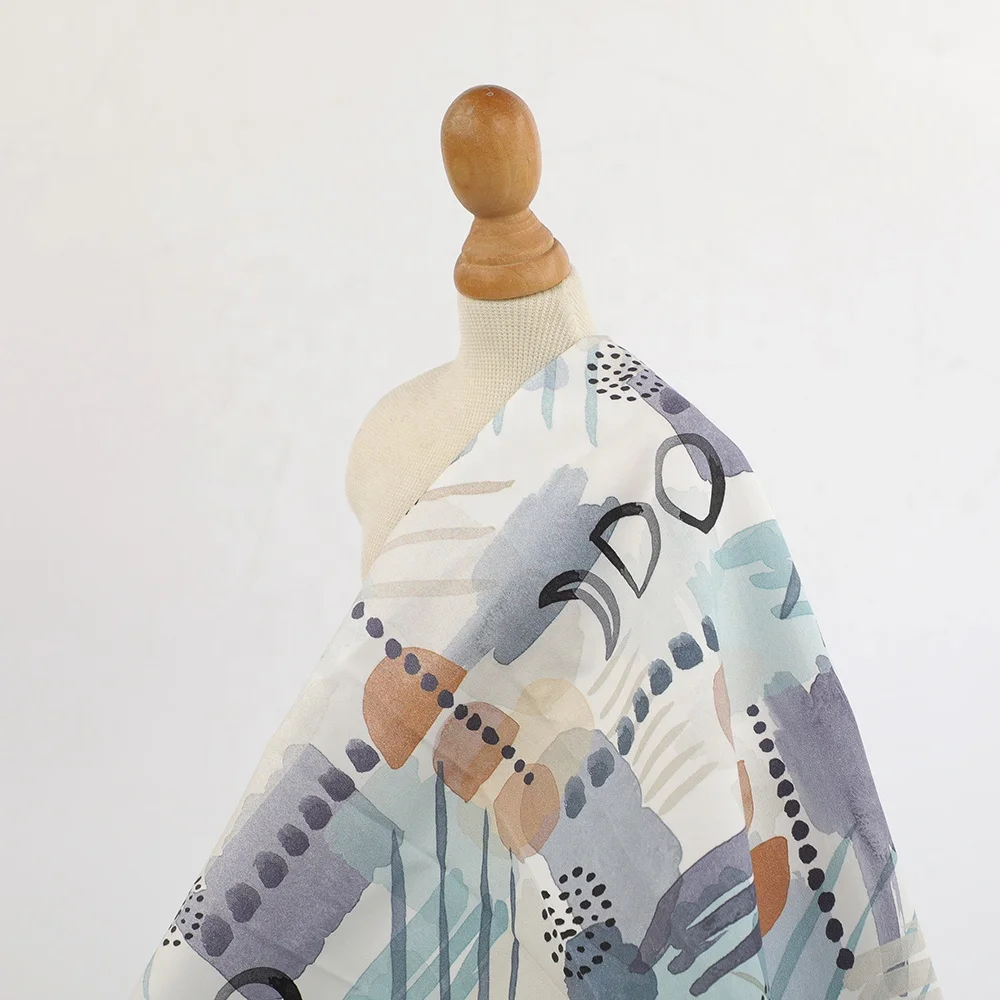 Soft digital printing custom printed 100% cotton satin liberty London fabric